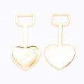 LOVE Heart Shovel Metal Charm in Five Finishes Jewelry Component view 7