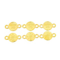 Double Loop Compass Connector Charms in Four Metallic Finishes view 7
