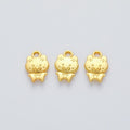 Cartoon Pig Charm Small Metal Pendant in Five Finishes view 7