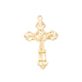 Ornate Crucifix Pendant Charms in Three Finishes for Jewelry Making view 6