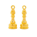 Dimensional Chess Bishop Metal Charms in Three Antique Finishes view 7