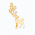Bronze Gold and Silver Deer with Floral Antler Charms view 7