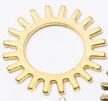 Open Gear Ring Jewelry Components in 3 Metal Finish Options view 7