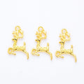 Leaping Deer Charms in Six Contrasting Metal Finishes view 7