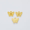 Textured Butterfly Metal Charms in 4 Pictured Finishes view 7