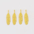 Cutout Feather Charm in 5 Metal Finishes for Jewelry Making view 7