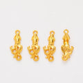 Small Curled Octopus Charm in 5 Metal Finishes for Jewelry Making view 8
