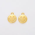 Round Smiley Face Metal Charms in Five Finishes for Jewelry Making view 7