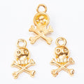 Skull and Crossbones Metal Charms in Three Finishes view 7