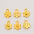 Five-Petal Flower Metal Charms in Seven Finish Options view 7