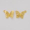 Open Wing Butterfly Metal Pendant Charms in 5 Distinct Finishes view 7