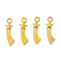 Shooting Star Charm Alloy Jewelry Making Component in 5 Finish Options view 7