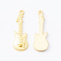 Electric Guitar-Shaped Metal Charm Pendants in 4 Finishes view 7
