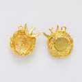 Bird Nest Cabochon Pendant Settings in Five Metallic Finishes view 8