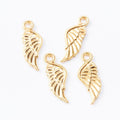 Feathered Single Wing Charm Pendants in Five Finishes view 7