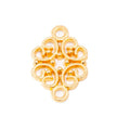 Scrollwork Four-Loop Connector Jewelry Making Component In 6 Finish Options view 8