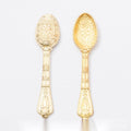 Long Patterned Ornate Spoon Charm Pendants in Five Finishes view 8