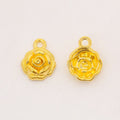 Vintage Rose Flower Charms in Multiple Finishes for Jewelry Making view 7