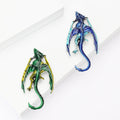 Alloy Enamel Flying Dragon Brooch Statement Lapel Pin view 3