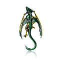 Alloy Enamel Flying Dragon Brooch Statement Lapel Pin view 1