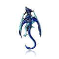 Alloy Enamel Flying Dragon Brooch Statement Lapel Pin view 2