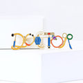 Alloy Letter Medical Charm Brooch Pin For Shirts And Suits view 2