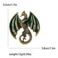 Alloy Enamel Dragon Brooch Pin For Coat Lapel Decoration view 5