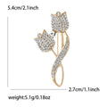 Luxury Alloy Tulip Wreath Brooch For Garment Fastening And Decoration view 4