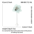 Alloy Handmade Flower Brooch Pin For Elegant Women Clothing view 5