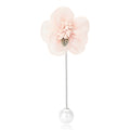 Alloy Handmade Flower Brooch Pin For Elegant Women Clothing view 2