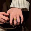 Gold Plated Zircon Star Fashion Open Ring For Women view 2