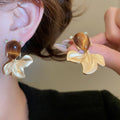 Maillard Style Alloy Resin Rhinestone Goldfish Stud Earrings, New Chinese Retro Light Luxury Jewelry view 1