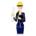 Alloy Enamel Engineer Character Brooch For Creative Apparel Accessories view 1