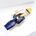 Alloy Enamel Engineer Character Brooch For Creative Apparel Accessories view 2