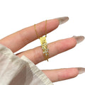 Gold Plated Copper Zircon Wheat Tassel Necklace New Chinese Retro Light Luxury Collarbone Chain view 5