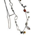 Iron Metal Ceramic Beaded Hollow Round Geometric Ethnic Vintage Sweater Necklace for Women view 5