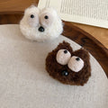 Light Luxury Plush Cartoon Character Brooch For Women Cute Winter Clothing Accessory view 2