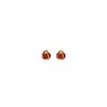 Elegant Red Pomegranate Rhinestone Enamel Studs Gold Tone Alloy Silver Needle Women's Fashion Earrings view 5