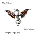 Alloy Enamel Rhinestone Dragon Brooch Pin For Coat Accessories view 5