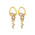 Light Luxury Alloy Oval Rhinestone Tassel Drop Earrings French Vintage Elegant Stud Style view 5