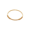 Gold Plated Copper Zircon Leaf Hollow Buckle Bangle For Women Light Luxury Everyday Jewelry view 5