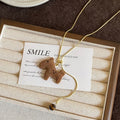 Light Luxury Tiger Eye Stone Horse Sweater Necklace Vintage Zodiac Pony Pendant Choker view 4