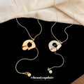 Minimalist Irregular Round Pendant Sweater Necklace Alloy Geometric Old Money Style Versatile Fashion Neck Chain view 2