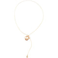 Minimalist Irregular Round Pendant Sweater Necklace Alloy Geometric Old Money Style Versatile Fashion Neck Chain view 5