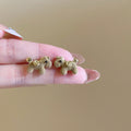 Silver Post Flocked Horse Stud Earrings New Chinese Retro Zodiac Animal Light Luxury Jewelry For Women view 3
