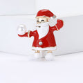 Alloy Santa Claus Christmas Brooch For Coat Lapel Holiday Gifts view 3