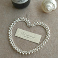 Stainless Steel Beaded Faux Pearl Necklace Elegant Vintage Light Luxury Round Geometric Collarbone Chain view 2