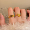 18K Gold Plated Zircon Court Style Ring For Women view 1