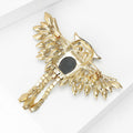Alloy Crystal Glass Owl Brooch Pin For Fashion Apparel view 4