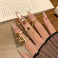 Gold Plated Zircon Tiger Eye Open Ring For Women view 2